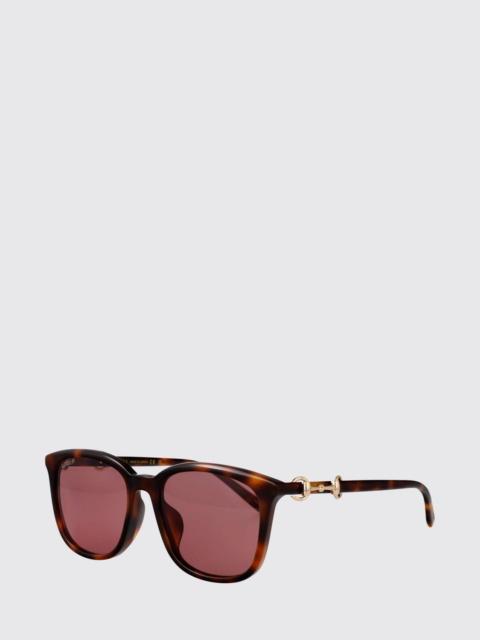 GUCCI Gucci Women Cat-Eye Tortoiseshell Acetate Sunglasses Gucci With Horsebit Detail