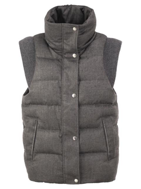 PESERICO Peserico Women Padded Gilet With High Neck And Lurex Knit Details