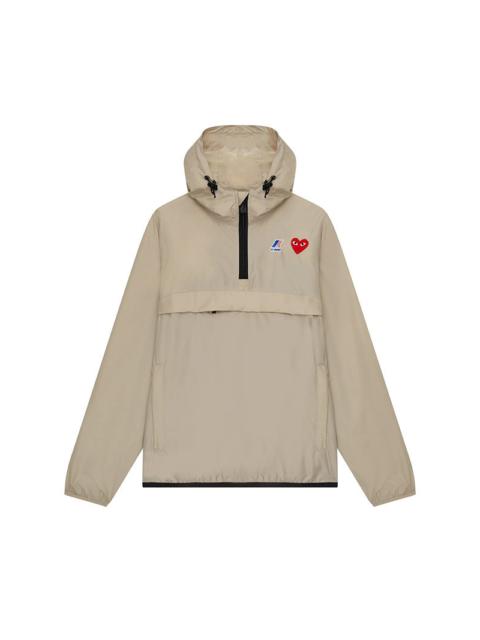 Comme des Garçons PLAY UNISEX K-WAY ANORAK - BEIGE