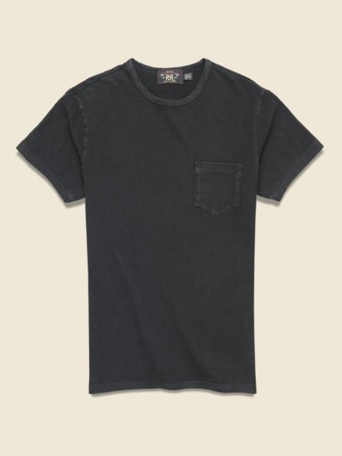 RRL by Ralph Lauren Cotton Jersey Pocket Tee - Black