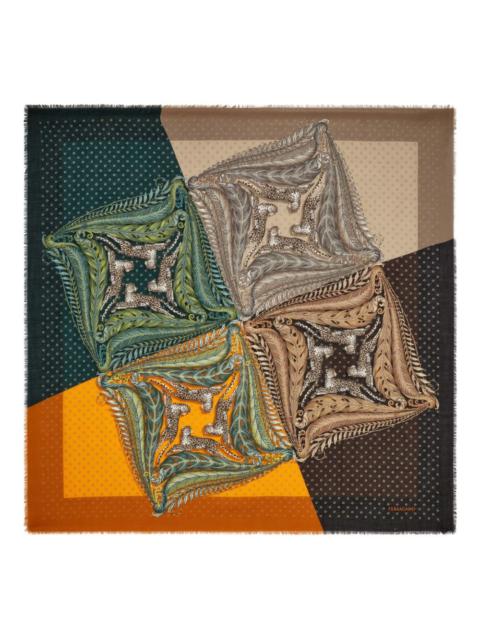 FERRAGAMO Ferragamo Women Printed Cashmere Stole