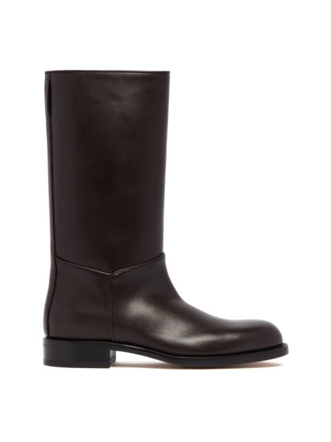 The Row Brown Nobilis Leather Riding Boots