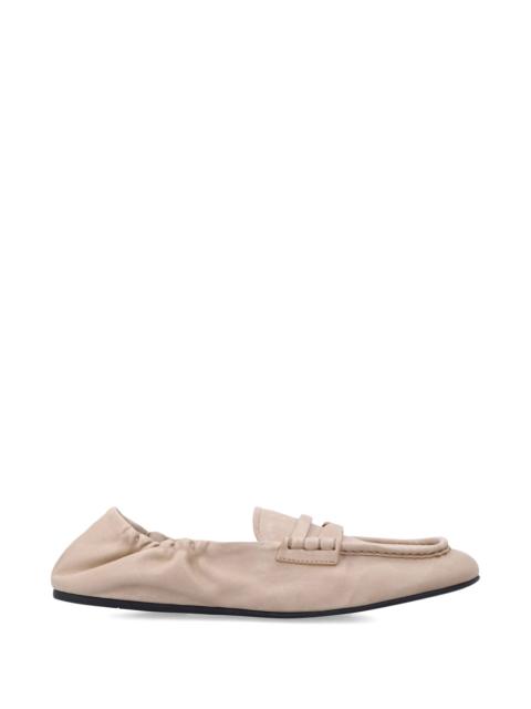 Miu Miu Miu Miu Ruched Moccasin Loafers