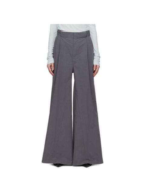 Maison Margiela Gray Pleat Trousers