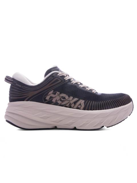 HOKA WOMEN'S BONDI 7 - BLACK/ROSE CREAM