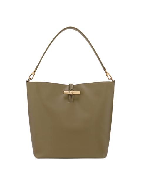 Longchamp Le Roseau M Hobo bag Olive - Leather