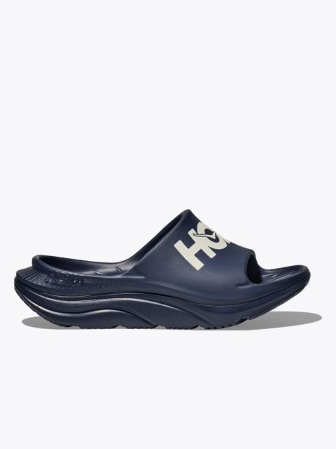 HOKA Ora Athletic Slide Shoes in Varsity Navy/White