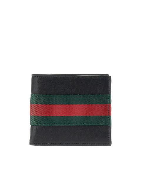GUCCI Gucci Leather Bi-fold Wallet Black