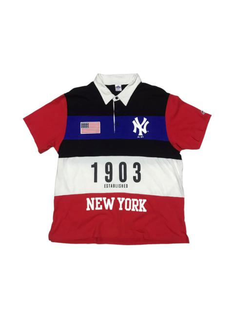 Other Designers Majestic - Vintage New York Yankees Majestic Polo Multicolour USA MLB