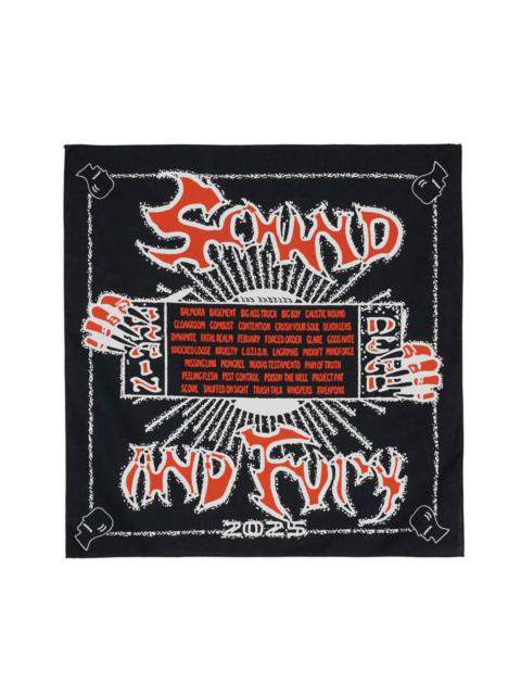 BRAIN DEAD Sound & Fury 2025 Lineup Bandana - Black