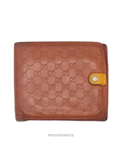 GUCCI Gucci Bifold Wallet - Orange GG MicroGuccissima Patchwork