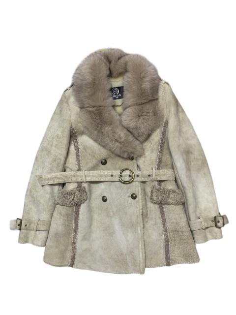 Raccoon Fur Moleskin Winter Jacket