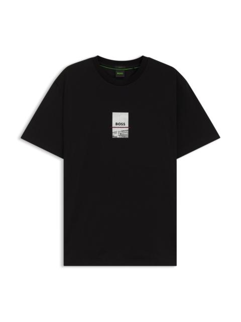 BOSS RELAXED-FIT T-SHIRT IN STRETCH COTTON WITH PHOTO PRINT