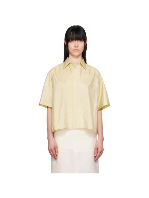 Jil Sander Yellow Spread Collar Shirt