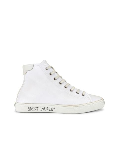 SAINT LAURENT Malibu Mid Top Sneaker