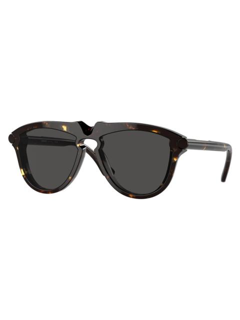 Burberry Burberry Dark Grey Pilot Men's Sunglasses BE4417U 410687 58