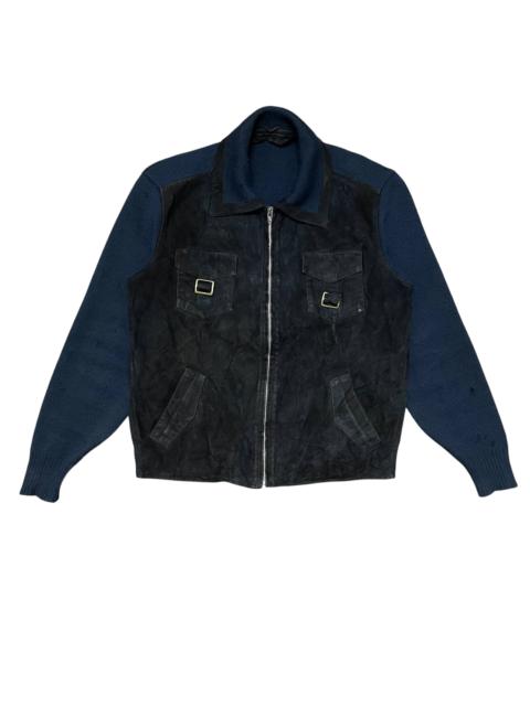 Other Designers MacGregor - Vintage Mcgregor Knitted Leather Jacket