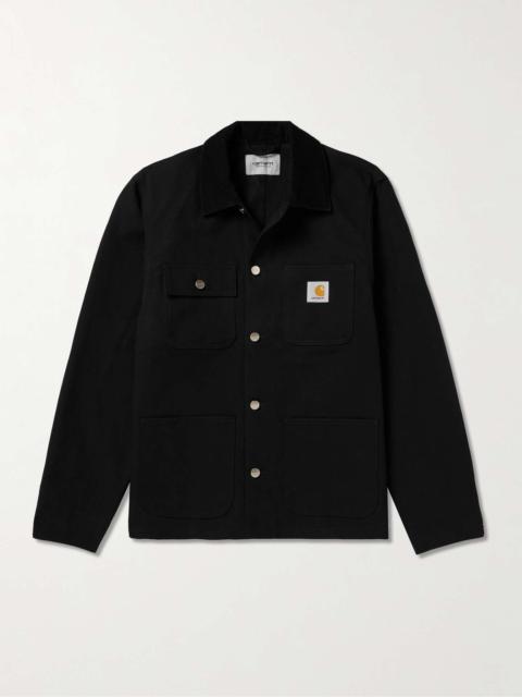 Michigan Corduroy-Trimmed Organic Cotton-Canvas Chore Jacket