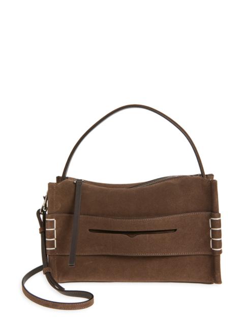 JW Anderson JW Anderson Loafer Suede Top Handle Bag in 600 Brown at Nordstrom
