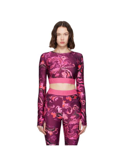 Pink & Purple Lycra Barocco T-shirt