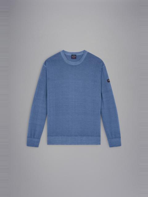 Paul & Shark GARMENT DYED WOOL SWEATER