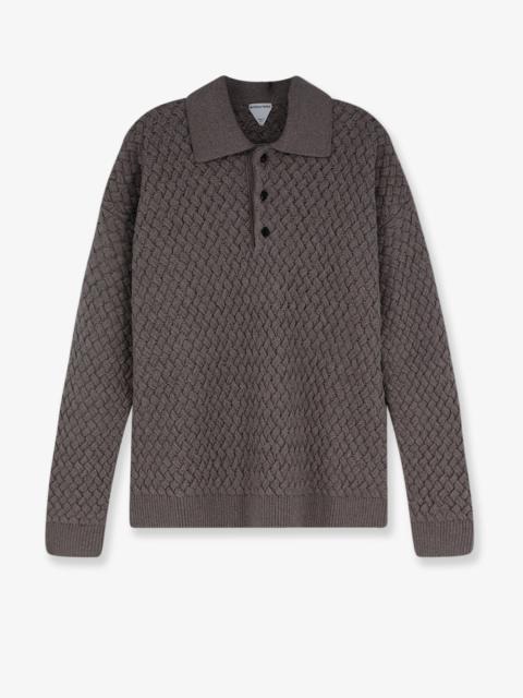 Bottega Veneta Bottega Veneta Wool Sweater Intrecciato Grey Men