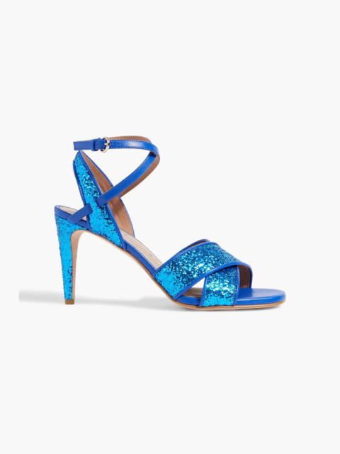 Other Designers Glittered leather sandals