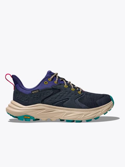 HOKA Women's Anacapa 2 Low GTX Shoes in Varsity Navy/Mountain Iris