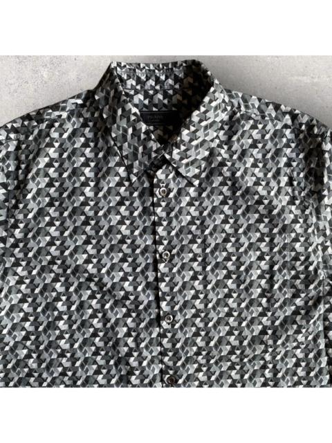Prada Fall 2017 Geometric Print Shirt