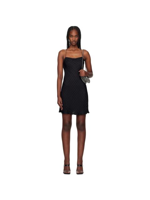 AMIRI Black 'MA' Quad Minidress
