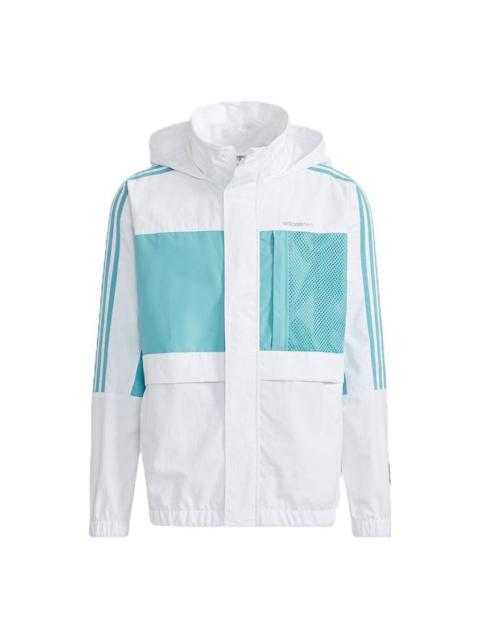adidas adidas neo Colorblock Sports Jacket White H55262