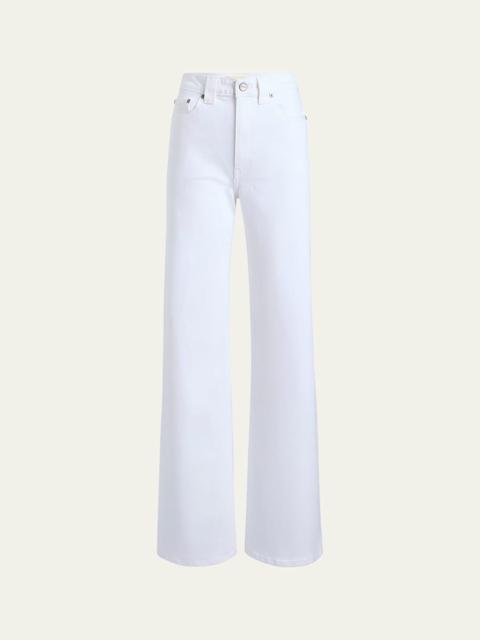 KHAITE Dane Mid-Rise Wide-Leg Jeans