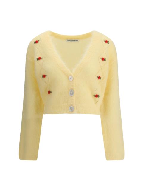 Alessandra Rich Alessandra Rich Women Mohair Cardigan With Embroidery