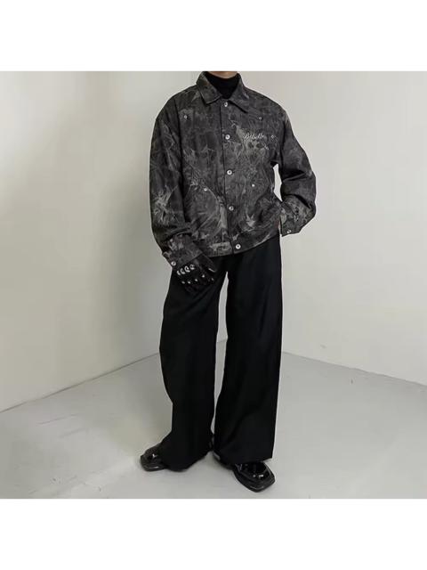 Japanese Brand - Floral trucker jacket