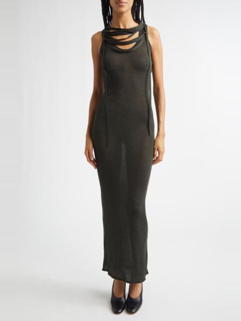 paloma wool Paloma Wool Oliveti Sheer Dress in Khaki at Nordstrom