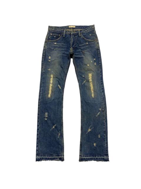 Other Designers Japanese Brand - Hiromichi Nakano Distressed Denim Flare Jeans