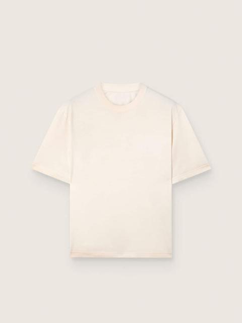 Golden Goose Star unisex cotton T-shirt in vintage white with black print on the back