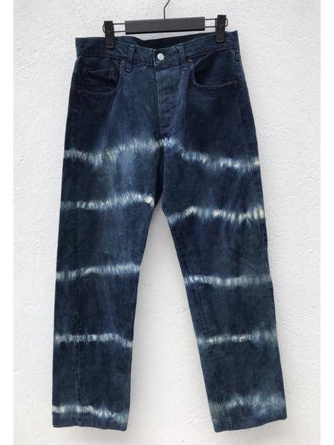 Other Designers Japanese Brand - Yellow Division Vest Tye Dye Striped Jeans