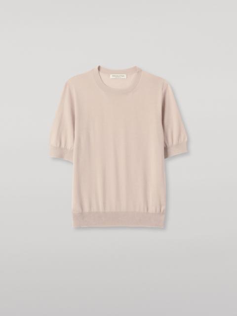 Johnstons of Elgin Honor Cream Superfine Cashmere T-Shirt