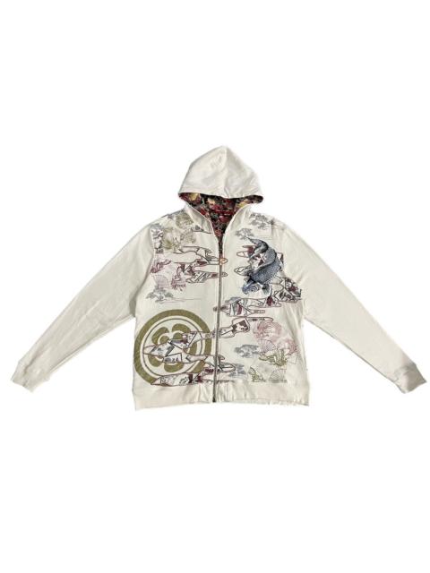 Other Designers Bullet Noise Sukajan Overprint Hoodie Jacket