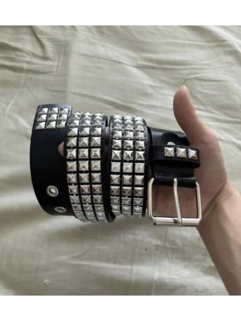 Other Designers Japanese Brand - 103 cm Aoyama x Hioki Pyramid Studded Belt (classic)
