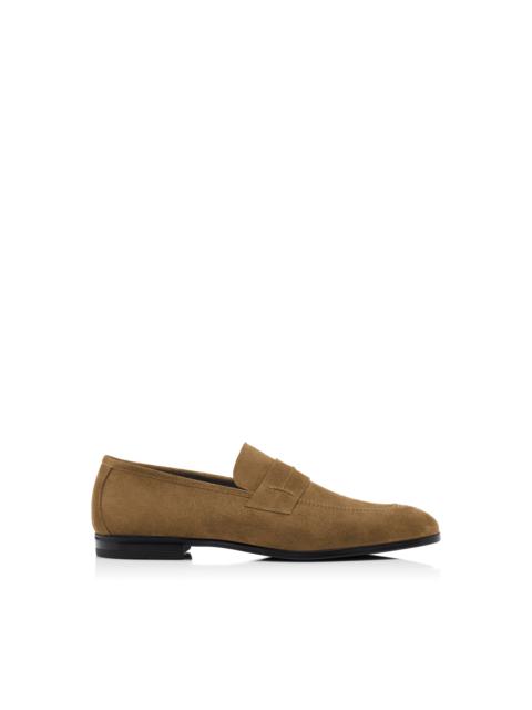 TOM FORD SUEDE SEAN PENNY LOAFER