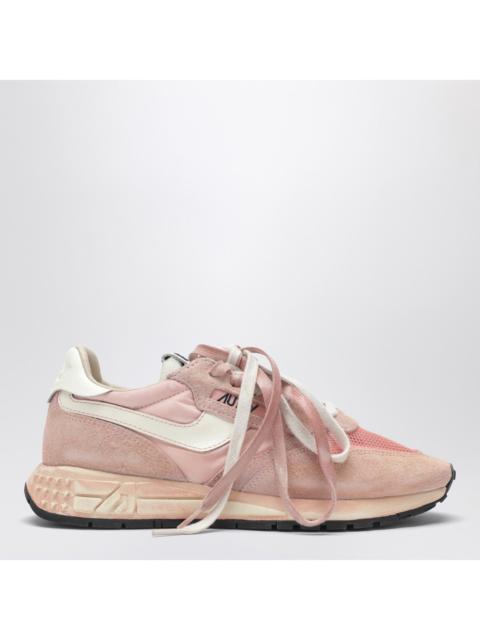 AUTRY Autry Reelwind Super Vintage Sneakers In Pink Nylon And Suede Women