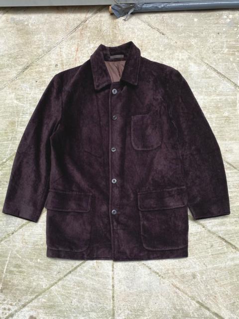 Other Designers Burberry Prorsum - VINTAGE BURBERRYS SUEDE WOOL BLEND BUTTON UP JACKET