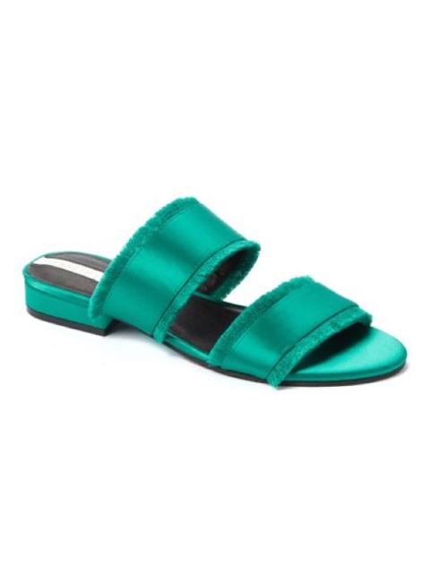 Other Designers Kenneth Cole New York - Kenneth Cole Viola 2 Bright Green Satin Sandals