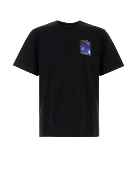 CASABLANCA Casablanca Men Black Cotton T-Shirt