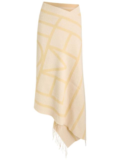 Toteme Monogram-jacquard Cotton-blend Sarong