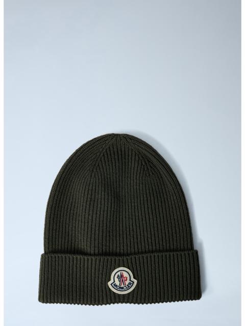 Moncler Moncler Men Logo Motif Beanie Hat