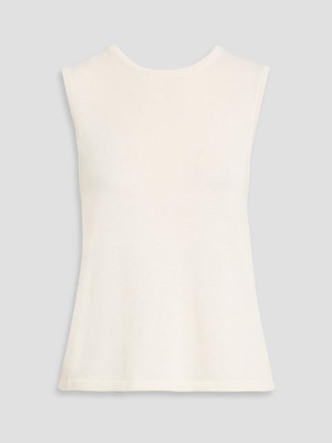 Tibi Wrap-effect cotton top