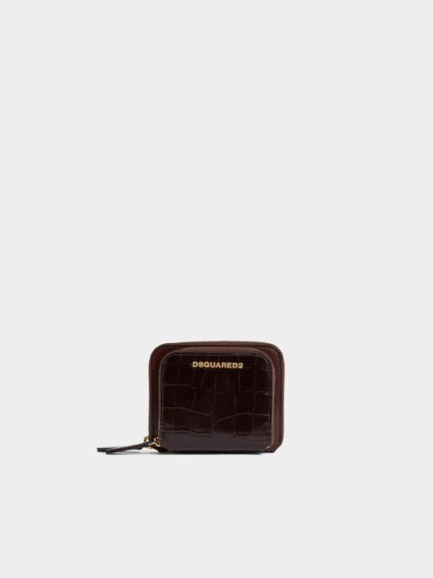 DSQUARED2 TWIN ZIP AROUND WALLET
